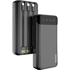 Power Bank Dudao K6Pro+ - 20000mAh, 3 Kaapelia, Musta Power Bank Dudao K6Pro+ - 20000mAh, 3 Kaapelia, Musta