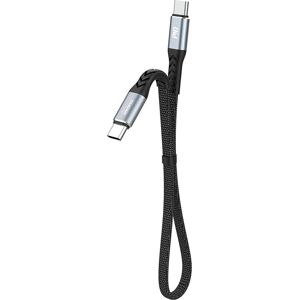Dudao L10C USB-C Kaapeli - 0,23m, Musta, Tukee 100W PD Dudao L10C USB-C Kaapeli - 0,23m, Musta, Tukee 100W PD