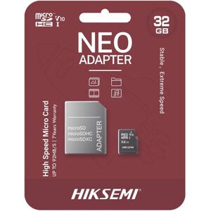 Hiksemi 32GB UHS-I Klasa 10 MicroSDHC + Adapter Hiksemi 32GB UHS-I Klasa 10 MicroSDHC + Adapter