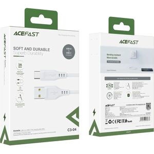 Bílý USB-C Kabel Acefast - 1,2m, 3A Bílý USB-C Kabel Acefast - 1,2m, 3A