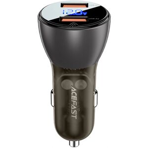 Ładowarka samochodowa Acefast - 45W, 2 USB, Wyświetlacz cyfrowy, Czarny Ładowarka samochodowa Acefast - 45W, 2 USB, Wyświetlacz cyfrowy, Czarny