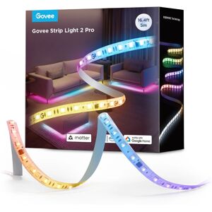 Govee LED Stribe 2 Pro - 5M RGBIC+ Wi-Fi Bluetooth Govee LED Stribe 2 Pro - 5M RGBIC+ Wi-Fi Bluetooth