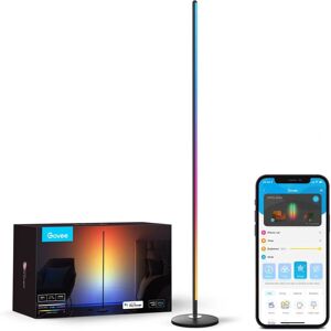 Luminária de chão RGBICW preta Govee - Iluminação LED inteligente Luminária de chão RGBICW preta Govee - Iluminação LED inteligente
