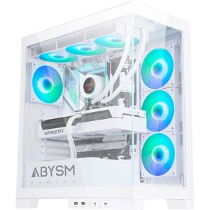 Boîtier Gaming Blanc Abysm Danube Sava H500 - Support ATX Micro ATX - Publicité Boîtier Gaming Blanc Abysm Danube Sava H500 - Support ATX Micro ATX - Publicité