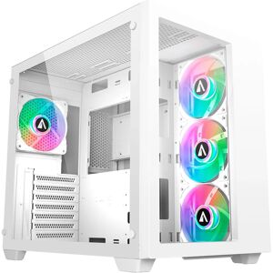Abysm Danube Sava 285 BX203 Gaming PC-Gehäuse - Weiß, Tempered Glass, ARGB Lüfter Abysm Danube Sava 285 BX203 Gaming PC-Gehäuse - Weiß, Tempered Glass, ARGB Lüfter