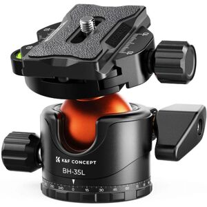 K&F Concept KF-35 Rotule sphérique - Supporte 15kg, 360° panoramique, aluminium - Publicité K&F Concept KF-35 Rotule sphérique - Supporte 15kg, 360° panoramique, aluminium - Publicité