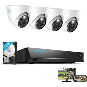Kit di videosorveglianza REOLINK 12MP con 4 telecamere dome IP e NVR a 8 canali Kit di videosorveglianza REOLINK 12MP con 4 telecamere dome IP e NVR a 8 canali