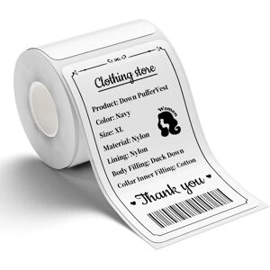 Niimbot - Étiquettes - 40x70mm - 110 feuilles - Blanc - pour B21, B1, B3S, K3, B31 - Publicité Niimbot - Étiquettes - 40x70mm - 110 feuilles - Blanc - pour B21, B1, B3S, K3, B31 - Publicité