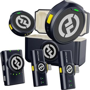 Hollyland Lark M2 Trådløst Mikrofon Sæt - 3 Modtagere - Sort Hollyland Lark M2 Trådløst Mikrofon Sæt - 3 Modtagere - Sort