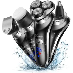 HATTEKER Afeitadora eléctrica - Kit de cuidado masculino 4 en 1 HATTEKER Afeitadora eléctrica - Kit de cuidado masculino 4 en 1