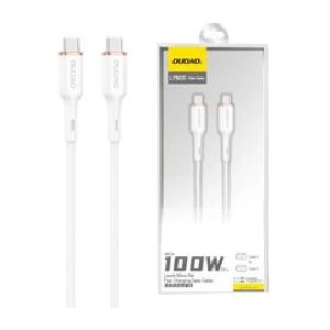 Dudao L7SCC USB-C to USB-C Kaapeli 100W 1m Valkoinen - USB-C Kaapeli Dudao L7SCC USB-C to USB-C Kaapeli 100W 1m Valkoinen - USB-C Kaapeli