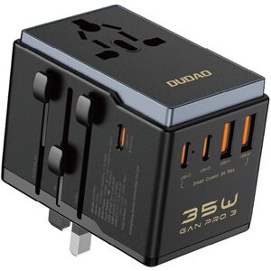Dudao A35Pro Matkavirtalähde - 6 Laite, 35W, EU/UK/US/JP Dudao A35Pro Matkavirtalähde - 6 Laite, 35W, EU/UK/US/JP