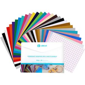 Loklik Vinyl Material Bundle - 29 Farben, A4, Wetterfest Loklik Vinyl Material Bundle - 29 Farben, A4, Wetterfest