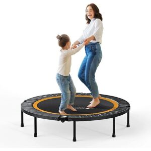 MERACH Mini Trampoline Ø122 cm - Foldable, Indoor/Outdoor, Black MERACH Mini Trampoline Ø122 cm - Foldable, Indoor/Outdoor, Black