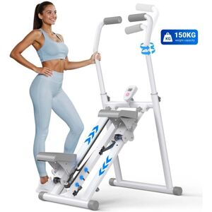 Merach Vertical Foldable Stepper - Resistance Levels 3 - Adjustable Handlebar - LCD - Max 150kg Merach Vertical Foldable Stepper - Resistance Levels 3 - Adjustable Handlebar - LCD - Max 150kg