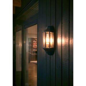 SG Armaturen Sorrento Utendørs Vegglampe - Svart, E27, Dimbar SG Armaturen Sorrento Utendørs Vegglampe - Svart, E27, Dimbar