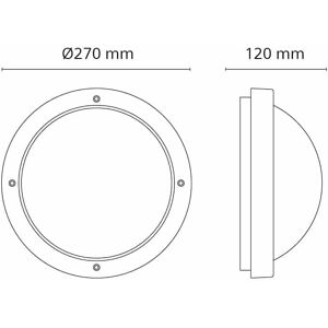 SG Armaturen Primo LED Vegglampe - 11,5W, 3000K - Veggmontering SG Armaturen Primo LED Vegglampe - 11,5W, 3000K - Veggmontering