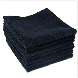 AHLSEN - Toalla de microfibra gofrada 30x30 - Negra AHLSEN - Toalla de microfibra gofrada 30x30 - Negra