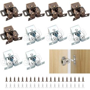GOTRAYS - Double Twin Roller Catch - Steel - Cabinet door hardware GOTRAYS - Double Twin Roller Catch - Steel - Cabinet door hardware