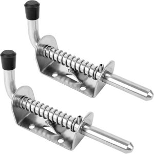 QIEDIE - PZSB304 - Argento - 10x128mm - Serratura a perno a molla QIEDIE - PZSB304 - Argento - 10x128mm - Serratura a perno a molla