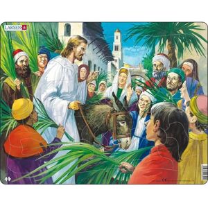 Larsen Maxi C6 Puzzle de Forme - Jésus sur un Âne - Puzzle - Publicité Larsen Maxi C6 Puzzle de Forme - Jésus sur un Âne - Puzzle - Publicité