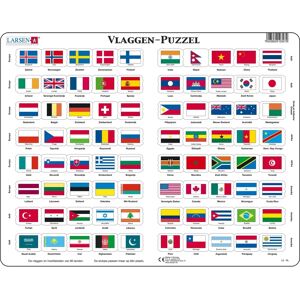 Larsen Maxi LA-L2-NL Puzzle - Drapeaux - 80 pièces Larsen Maxi LA-L2-NL Puzzle - Drapeaux - 80 pièces
