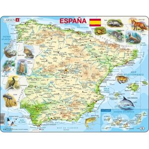 Puzzle Cadre - Carte de l'Espagne en Espagnol - 58 Pièces - Publicité Puzzle Cadre - Carte de l'Espagne en Espagnol - 58 Pièces - Publicité