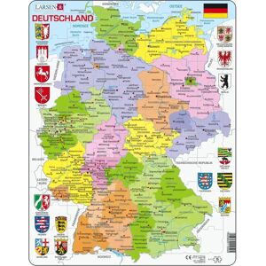 Larsen Deutschland 70-teilige Puzzle - Lehrreiche Landkarte Larsen Deutschland 70-teilige Puzzle - Lehrreiche Landkarte