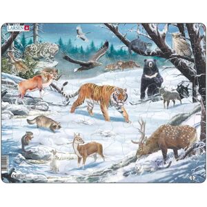 Puzzle Faune Sibirienne et Nord-Est Asiatique - 66 pièces - Publicité Puzzle Faune Sibirienne et Nord-Est Asiatique - 66 pièces - Publicité