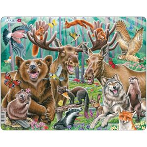 Larsen 42-teiliges Waldtiere Puzzle - Rahmenpuzzle Larsen 42-teiliges Waldtiere Puzzle - Rahmenpuzzle