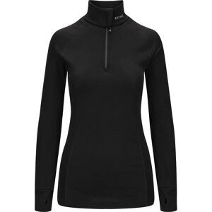 Brynje Arctic Zip Polo - Kvinde, Sort, Høj Hals - Basisslag Brynje Arctic Zip Polo - Kvinde, Sort, Høj Hals - Basisslag