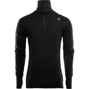Aclima Doublewool Polo Rulle - Herre Merino Sweater i Sort Aclima Doublewool Polo Rulle - Herre Merino Sweater i Sort