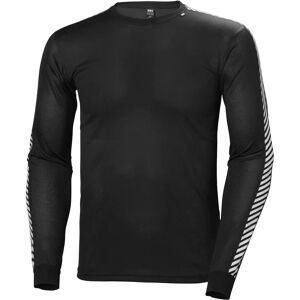 Helly Hansen Men's HH Lifa Stripe Crew Ski Base Layer - Black Helly Hansen Men's HH Lifa Stripe Crew Ski Base Layer - Black