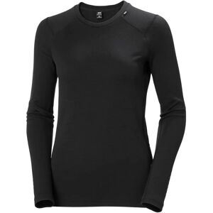 Helly Hansen Women's Lifa Merino Midweight Crew Base Layer - Black Helly Hansen Women's Lifa Merino Midweight Crew Base Layer - Black