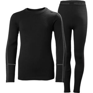 Helly Hansen Junior Lifa Merino Midweight Base Layer Set - Black - Unisex Helly Hansen Junior Lifa Merino Midweight Base Layer Set - Black - Unisex