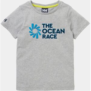 Helly Hansen Kids Ocean Race Organic Cotton T-shirt Grey Melang - Kids T-shirt Helly Hansen Kids Ocean Race Organic Cotton T-shirt Grey Melang - Kids T-shirt