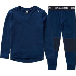 Helly Hansen Kids Merino Wool Base Layer Set - Blue - Unisex Helly Hansen Kids Merino Wool Base Layer Set - Blue - Unisex