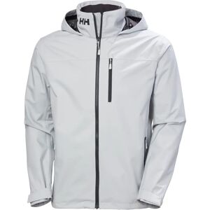 Helly Hansen Men’s Crew Hooded Sailing Jacket - Casual - Grey - Waterproof, Windproof & Breathable Helly Hansen Men’s Crew Hooded Sailing Jacket - Casual - Grey - Waterproof, Windproof & Breathable