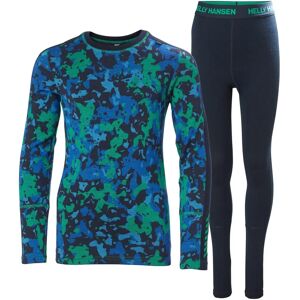 Helly Hansen Junior's HH Graphic Lifa Merino Midweight Base Layer Set Green - Unisex Helly Hansen Junior's HH Graphic Lifa Merino Midweight Base Layer Set Green - Unisex