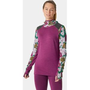 Helly Hansen Women's LIFA Merino Midweight Balaclava Hoodie - Pink - Hooded Base Layer Helly Hansen Women's LIFA Merino Midweight Balaclava Hoodie - Pink - Hooded Base Layer