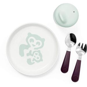 Stokke Munch Essentials - Soft Mint Juego de Platos y Cubiertos para Niños Stokke Munch Essentials - Soft Mint Juego de Platos y Cubiertos para Niños