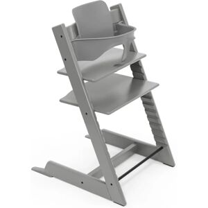Stokke Tripp Trapp High Chair - Grey, Adjustable, Baby Set Included Stokke Tripp Trapp High Chair - Grey, Adjustable, Baby Set Included