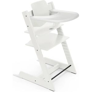 Stokke Tripp Trapp High Chair - White - Baby Set² & Tray Bundle Stokke Tripp Trapp High Chair - White - Baby Set² & Tray Bundle