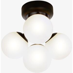 Aneta Lighting Nicosia badeværelseslampe - Sort/Opalhvid - Badeværelse Aneta Lighting Nicosia badeværelseslampe - Sort/Opalhvid - Badeværelse