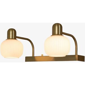 Aneta Lighting Messina Badlampe - Matt messing/opal hvit Aneta Lighting Messina Badlampe - Matt messing/opal hvit