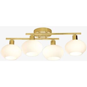Aneta Lighting Elba Badeværelsesloftlampe - Moderne messing og hvid Aneta Lighting Elba Badeværelsesloftlampe - Moderne messing og hvid