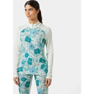 Helly Hansen Dame Lifa Merino Mellomtykk Base Lag med Grafikk 1/2 Glidelås - Blå - Dame Helly Hansen Dame Lifa Merino Mellomtykk Base Lag med Grafikk 1/2 Glidelås - Blå - Dame