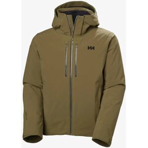 Helly Hansen Men's Alpha Lifaloft Ski Jacket - Brown - Lightweight, Detachable Hood, Water-Resistant Helly Hansen Men's Alpha Lifaloft Ski Jacket - Brown - Lightweight, Detachable Hood, Water-Resistant