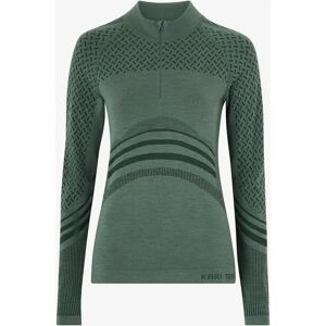 Kari Traa Oline Half Zip - Varmt termiskt topp - Grön Kari Traa Oline Half Zip - Varmt termiskt topp - Grön