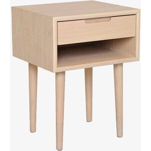 Emma Natbord fra Nordic Furniture Group - Natur, Skuffe og Hylde, Delvist samlet Emma Natbord fra Nordic Furniture Group - Natur, Skuffe og Hylde, Delvist samlet